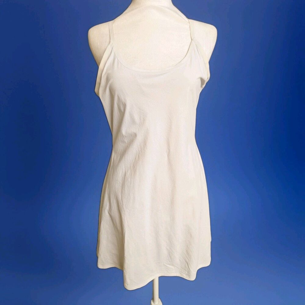 Outdoor Voices Dress Women's Med White Racerback Lined Shorts Tennis Pickleball